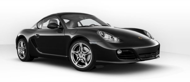 Porsche Cayman in Basalt Black