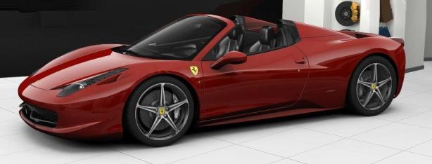 Ferrari 458 Spider in Rosso Corsa