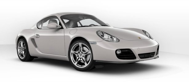 Porsche Cayman in Platinum Silver