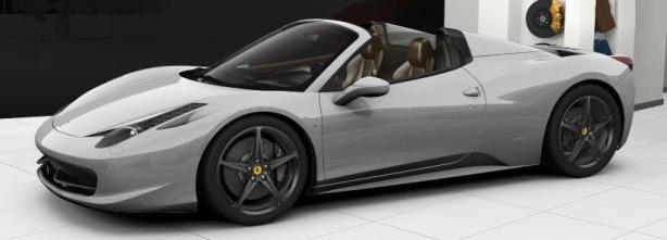 Ferrari 458 Spider in Argento Nurburgring