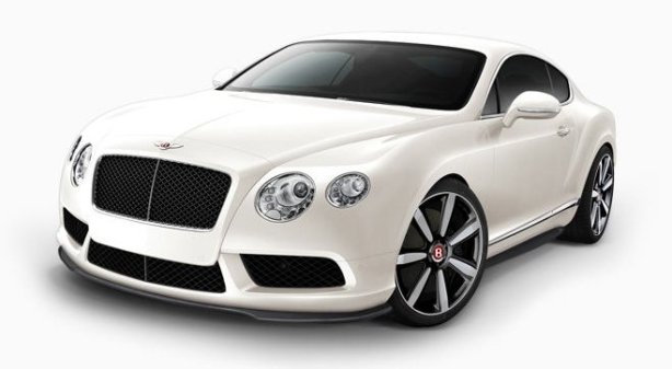 Bentley Continental GTV8 in Glacier White Bentley Continental GTV8 in Glacier White