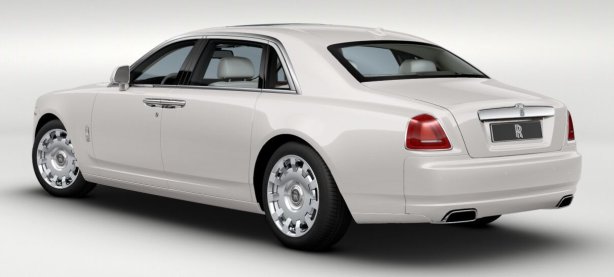 Rolls Royce Ghost EWB in English White Rolls Royce Ghost EWB in English White