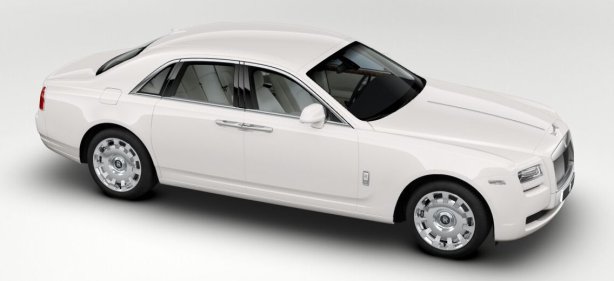 Rolls Royce Ghost in English White