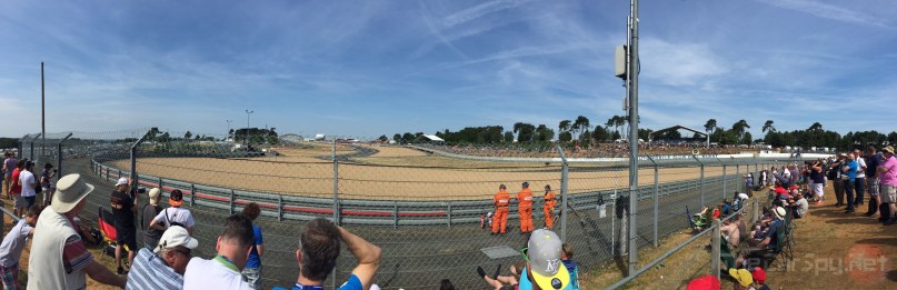 Decent vantage point for the first few laps